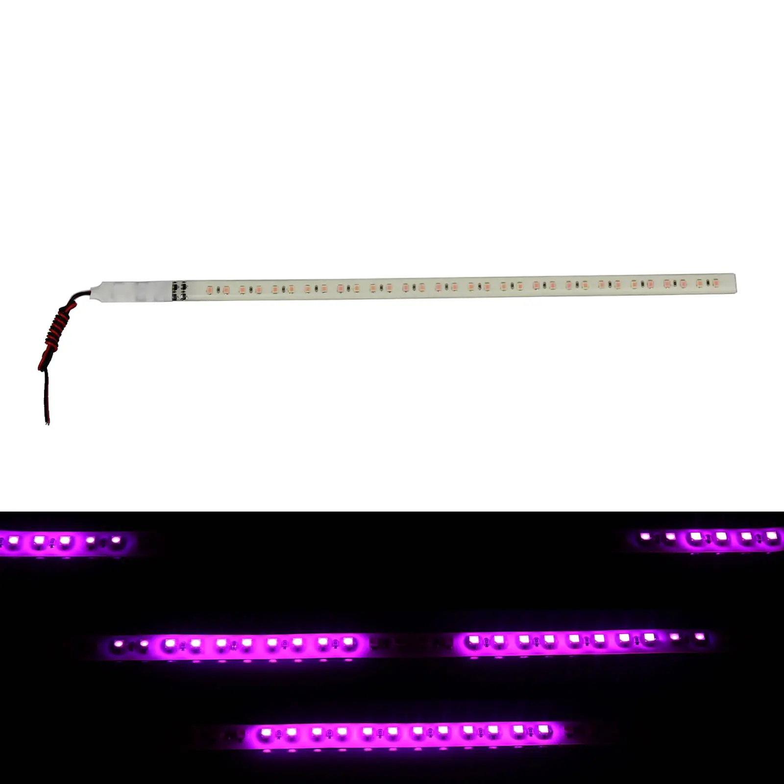 

1x Pink Flexible Strip Light 30CM 1FT 12' Knight Rider Flash Strobe Scanner Waterproof 32 1210 SMD LED M009-P