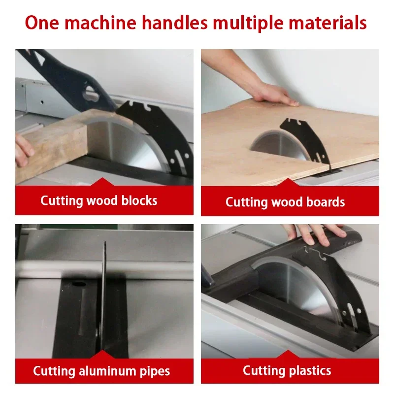 7-inch Floor Sliding  Saw - Dust-Free Sliding Saw Woodworking Floor Miter Cutting Adjustable Angle 1500W