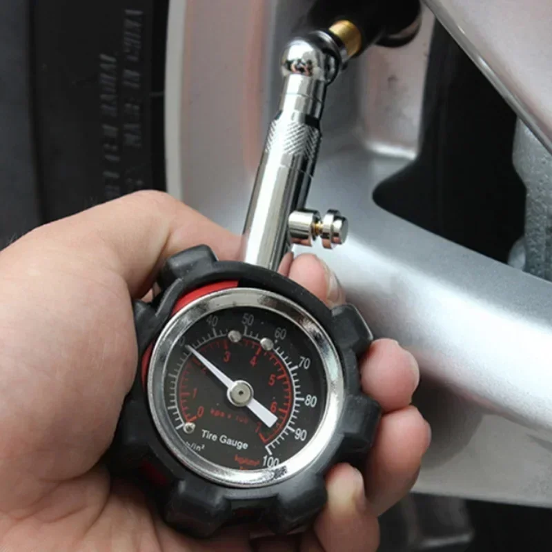 100 Psi High Accuracy Tire Pressure Gauge Black for Accurate Car Air Pressure Tyre Gauge for Car Truck and Motorcycle