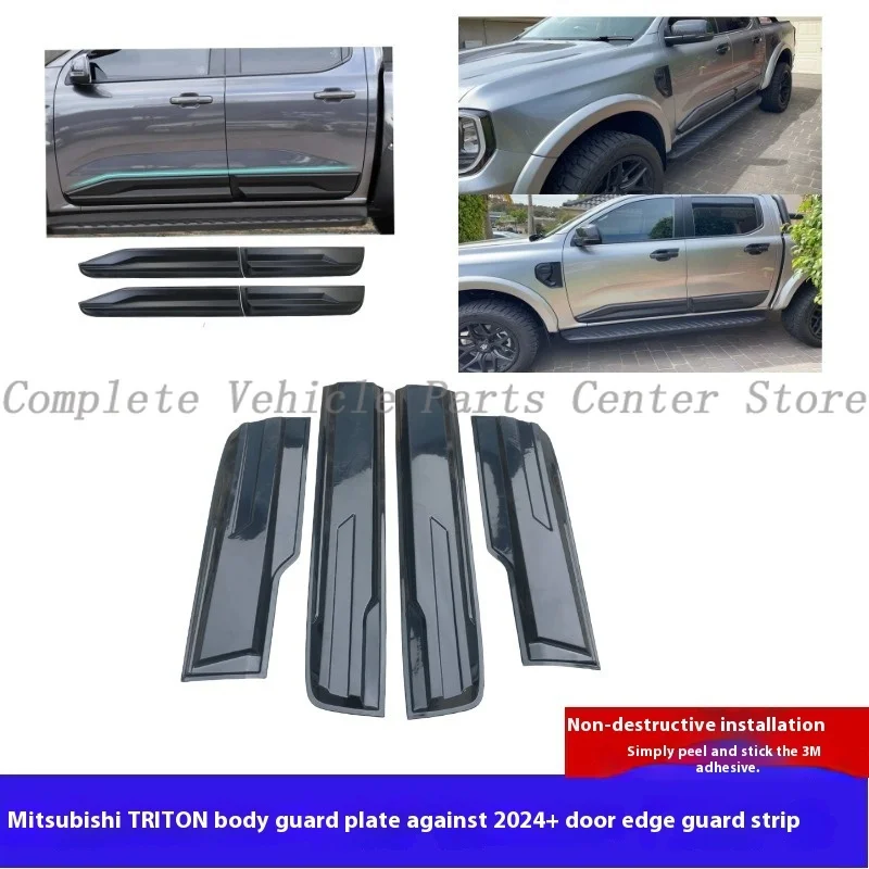 High Quality Car Stickers For Mitsubishi TRITON 2024+ Body Side Protector Anti Scratch Door Trim
