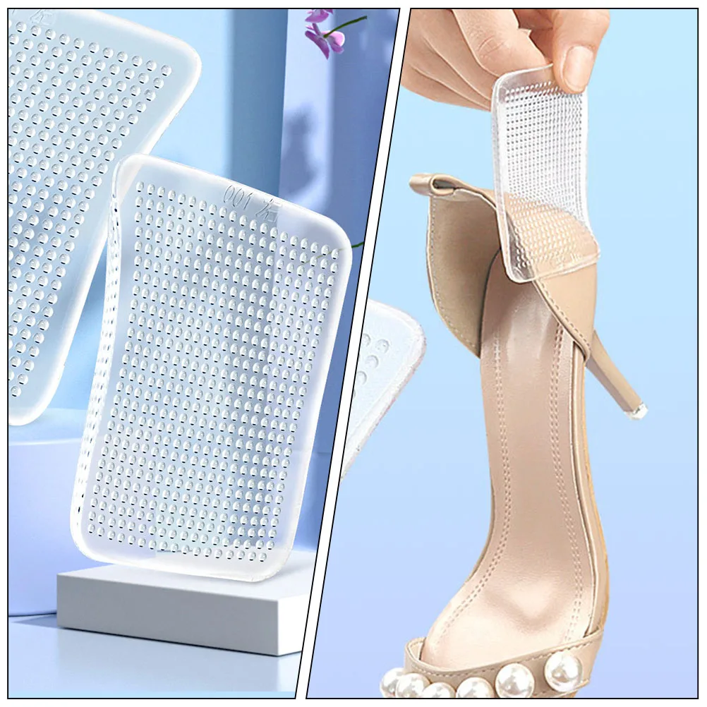 2 paia di cuscinetti trasparenti per l'avampiede Tacchi alti Mezze cuscini in gel Solette antiscivolo Protezione del piede Danza Corsa