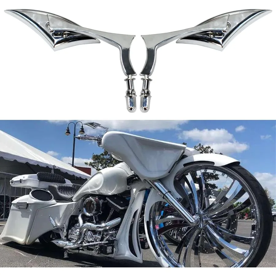

Хромированные боковые зеркала для мотоцикла Sportster XL 883 1200 Road King VRod Street Glide Electra Glide Dyna Softail 19822018 Enhanc