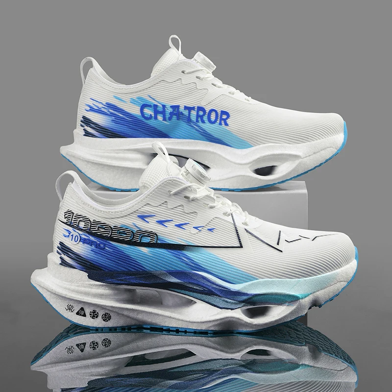 Carbon Plate Running Shoes Marathon Racing Men Sneakers Lightweight Breathable Athletic Competition Sport Trainers for Women