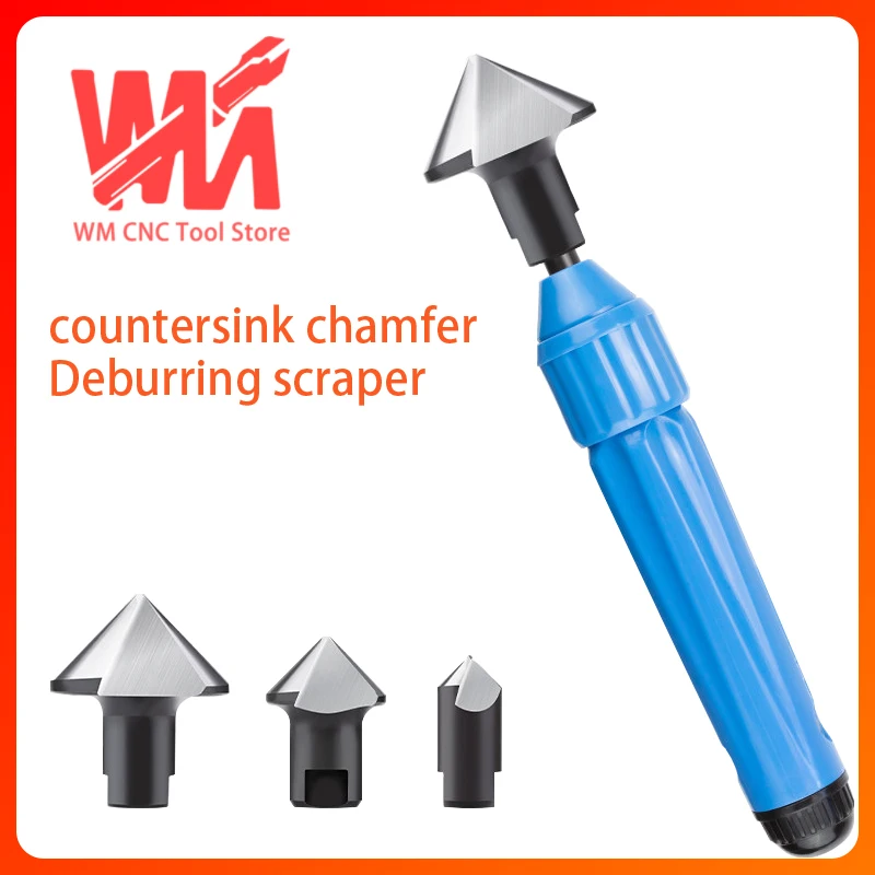 

PQT Hand-held Chamfering Tool with Extended Counterbore for Deep Holes and Step Holes for Deburring and Chamfering BC2011