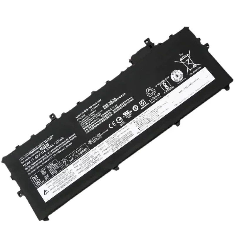 New Laptop Battery 01AV430 01AV431 01AV494 01AV429 SB10K97587 for Lenovo ThinkPad X1 Carbon 5th 2017/6th Gen 2018 SB10K97587