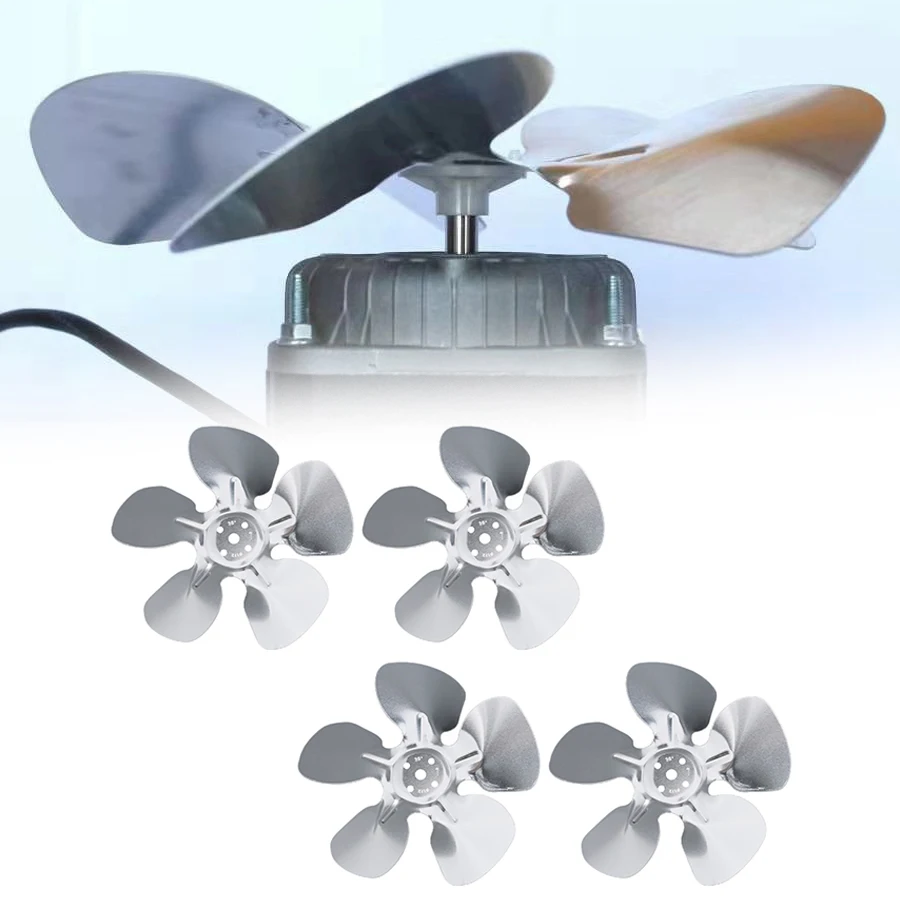 4Pcs Motor Fan Blades Condenser Cooling Motor Fan Blades Wind Leafs Refrigerator F Reezer Parts Major Appliances Home Appliances