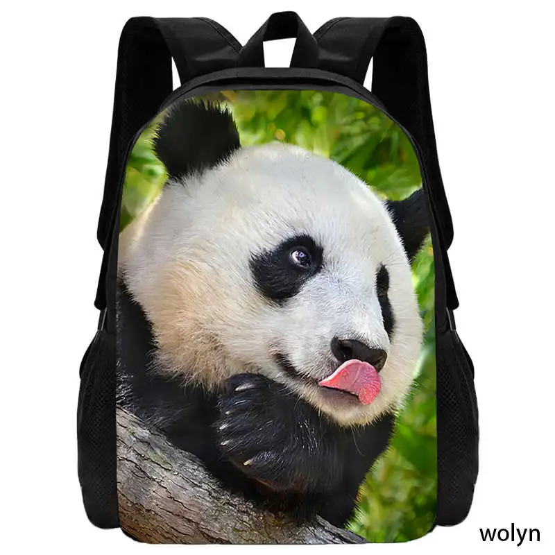 Panda Prints School Backpack ,Animal Prints School Bags for Boys Girls ,Light Weight Child Backpack for School ,Best Gift