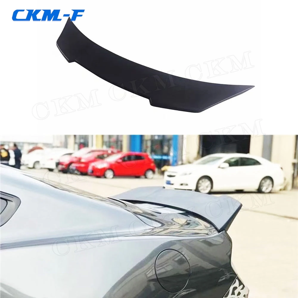 

Carbon Fiber Rear Trunk Lip Spoiler FRP Unpainted Black For Ford Mustang Coupe 2 Door 2015 2016 2017 2018 2020