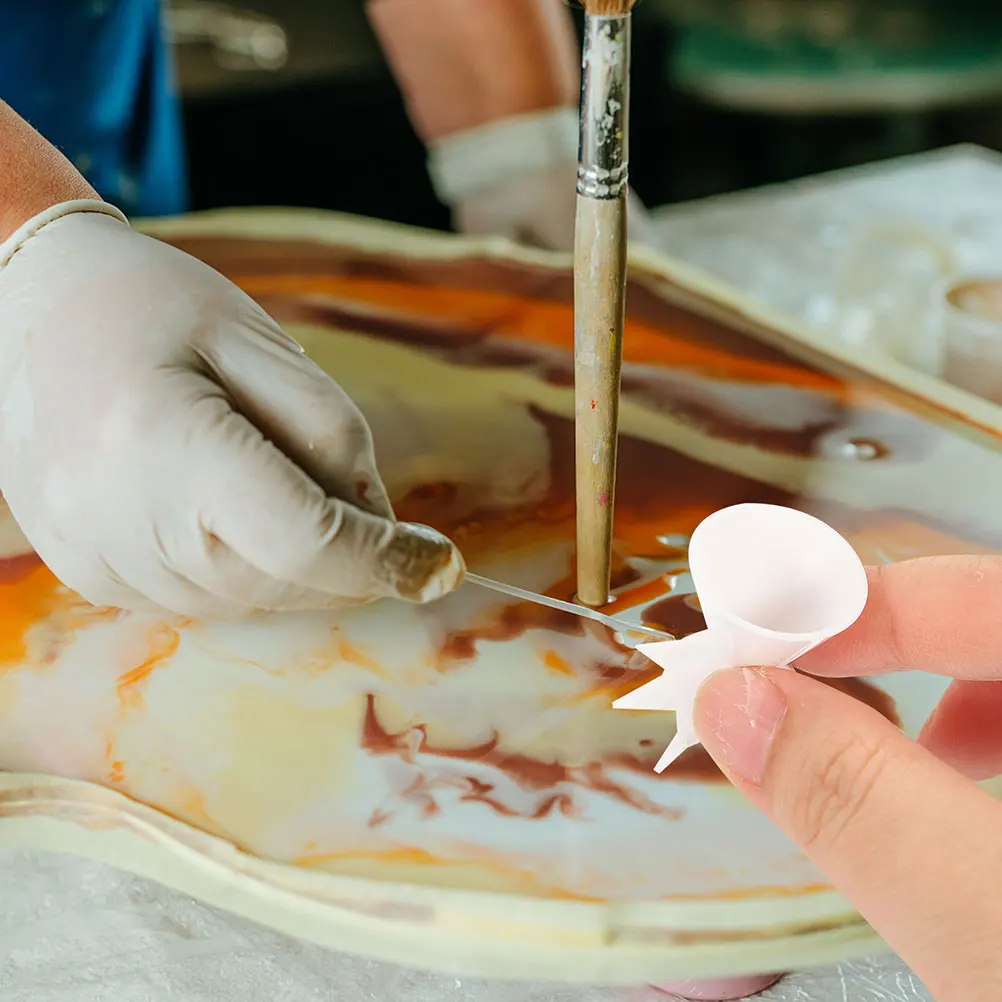 Paint Pouring Cup Painting Supply Silicone Funnel Durable Reusable Mixing Cups for Artists Funnel Cups Mixing Pouring Cup