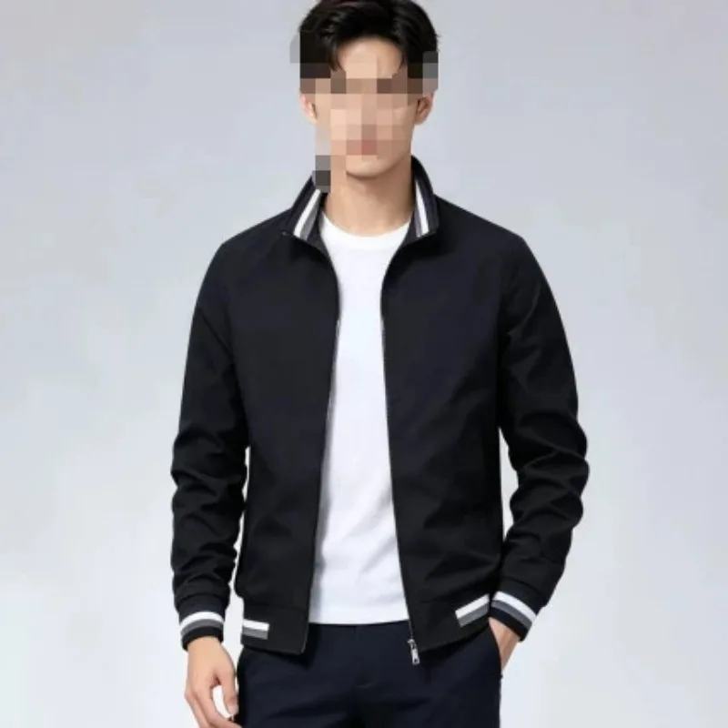 New Cross-border Foreign Trade Casual Jacket for Men Direct Sales Spring and Autumn Sports Solid Color Men's Coat for Men’s Wear