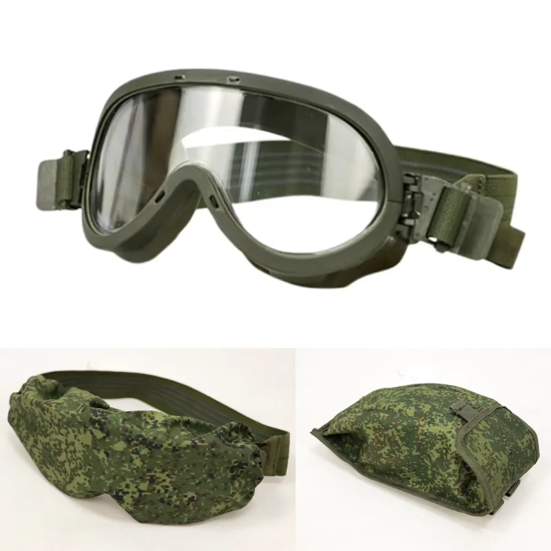 Russian 6b50 Tactical Goggles Camouflage Windproof Dustproof Goggles Mountaineering Ski Protection Equipment with EMR Mirror Bag