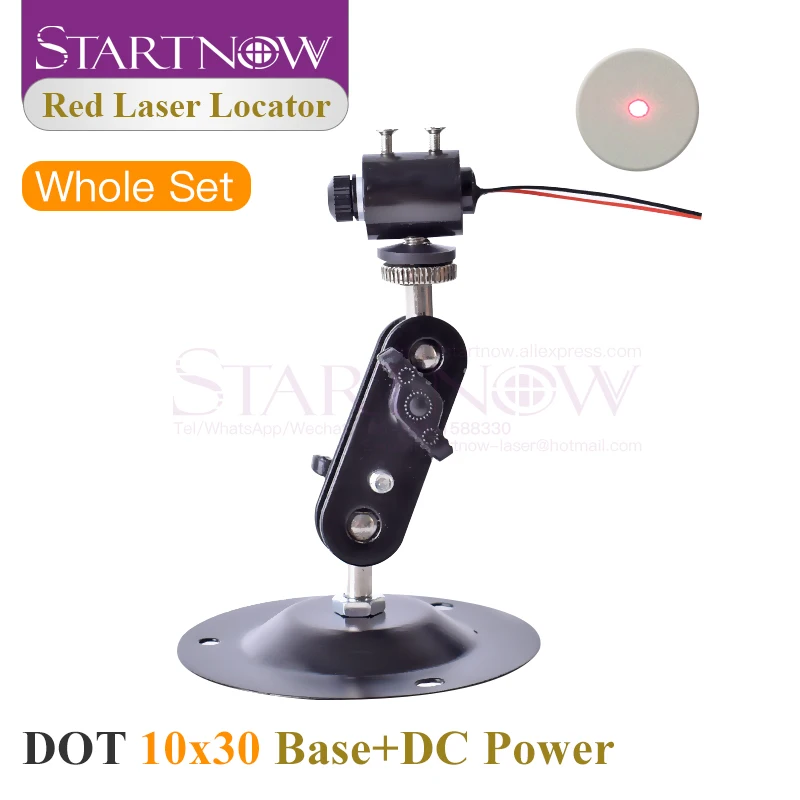 Startnow Laser Beam Pointer Set 10*30 Red-Black Line 650nm Red Dot Locator For CO2 Engraver Marking Alignment Laser Positioning