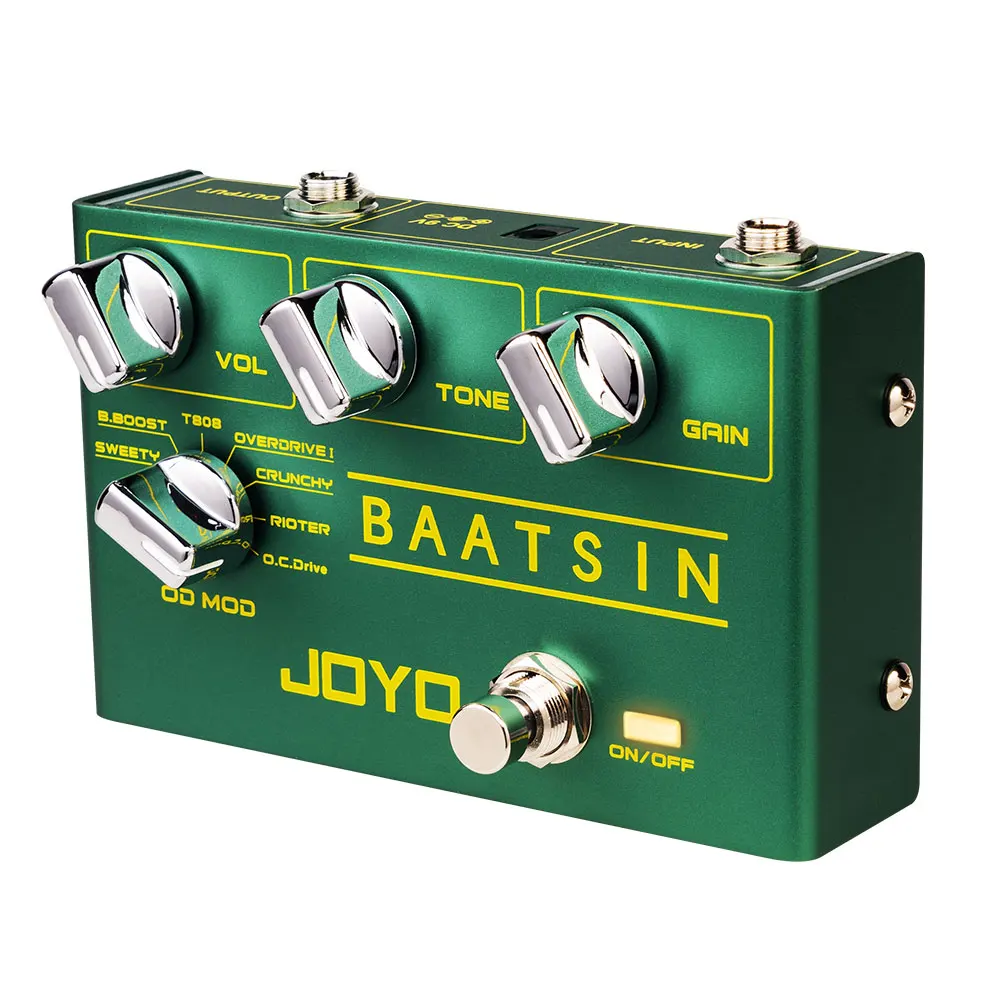 JOYO R-11 BAATSIN Overdrive & Distortion Guitar Effect Pedal 8 in 1 Pure Analog Circuit Multi Effects Pedal True Bypass