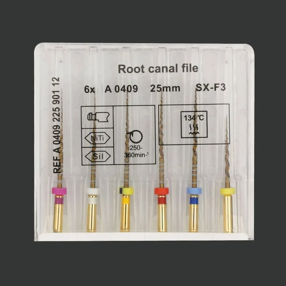 Dental Pro SX-F3 Taper GOLD Super NITI Rotary Files Engine Use Files SX S1 S2 F1 F2 F3 F4 F5 Universal Dental Endondontics Files