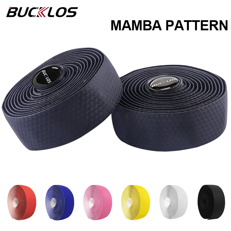 BUCKLOS Bike Handlebar Tape Pro Road Cycling Handle Wrapper Belt Anti-slip Breathable Speed Racing Bicycle Handle Bar Tape Staps