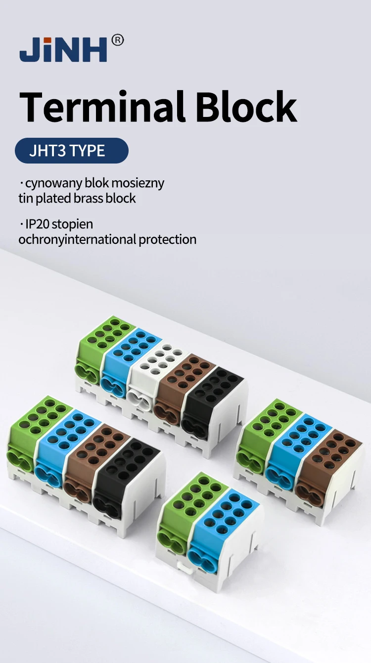 Verteilung Wabenklemmenblöcke JHT3 100A-2Pins (1x25,1x16 / 1x25,1x16) Spleißkabelverbinder Konnektivität 25mm Verkabelung – Detail 6
