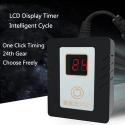LCD Intelligence Timer Aquarium Light Timer Fish Tank Timing Socket Adjustable Aquarium Timer Controller Light Timing System