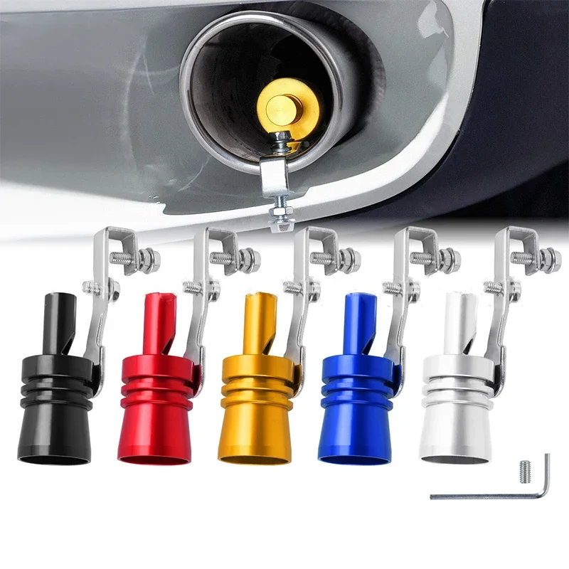 2026 New Universal Car Turbo Sound Whistle Vehicle Refit Device Exhaust Pipe Turbine Whistle Motorcycle Sound Simulator