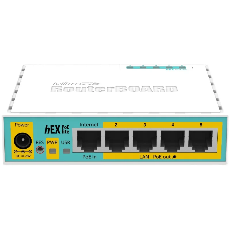 MikroTik RB750UPr2 hEX PoE lite RouterOS Router 5xEthernet with PoE output for 4 ports