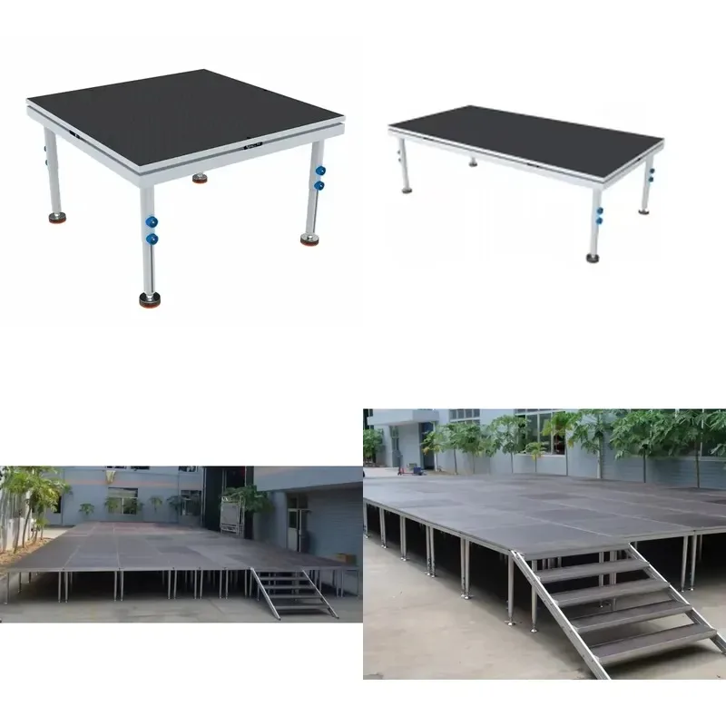 Outdoor Portable Aluminum Stage Platform for Concert Events Customized Easy-to-Install Mobile Exhibition Truss Showcase