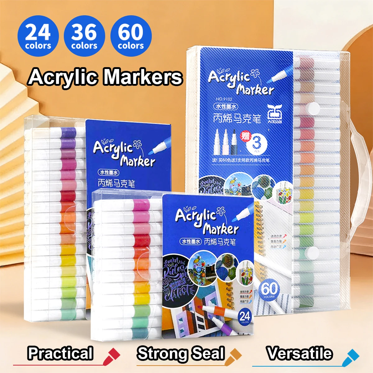

Набор акриловых маркеров от 12 до 80 цветов, многофункциональные быстросохнущие художественные акварельные ручки для студентов, рисования, дизайна художника и сделай сам