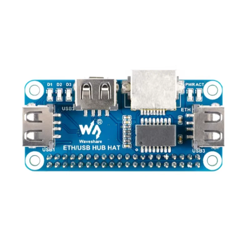 1pcs Raspberry Pi 4/Zero W USB to Ethernet RJ45 Network Port USB HUB Splitter Expansion Board