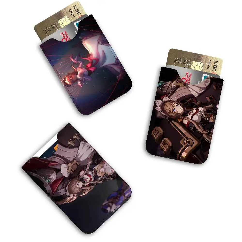 Game Genshin Impact Sandrone Card Protect Credit Bank Card Holder Case Slim Wallet Protector for Men Travel Shopping