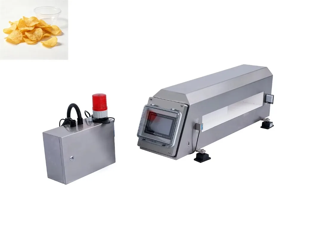 Compact Single Probe Integrated Metal Detector for Commercial Processing Equipment Custom
