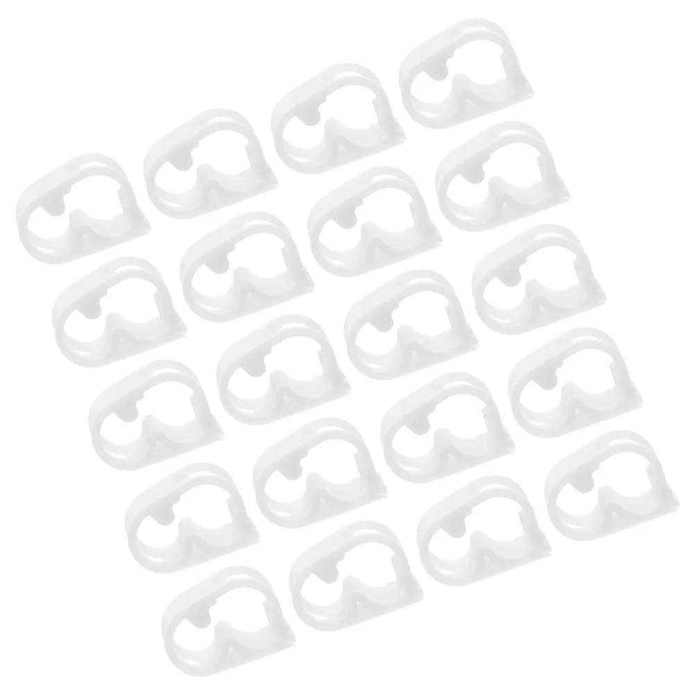 

20pcs Flow Control Tube Clamp 1 4 to 5 16 Lab Hose White Adjustable Valve Stop Clip Tube Clamp Water Pipe Holding Clamps Lab