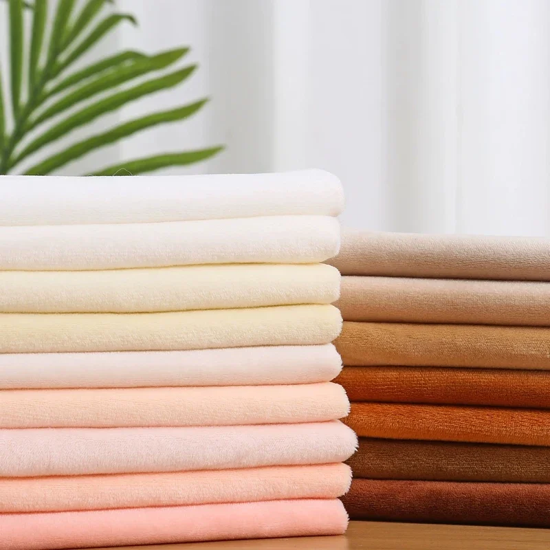 1mm Pile Short Plush Fabric For Sewing Cotton Doll Skin Color Fabric Doll Hair Polyester Eco-friendly Material DIY Fabric TJ9871