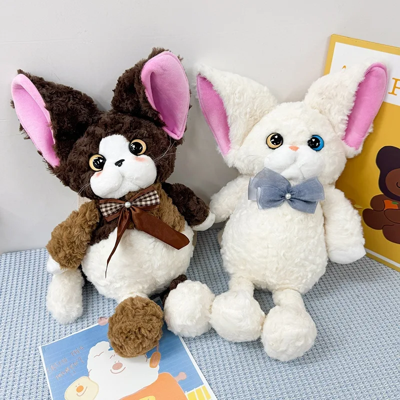 ตุ๊กตาแมวการ์ตูนขนนุ่ม ของเล่นใหม่ น่ารัก แมวเดวอนขนหยิก กระเป๋าเป้สะพายหลังตุ๊กตาแมวสุดสร้างสรรค์ กระเป๋าสะพายไหล่ตุ๊กตาแมว ของขวัญวันเกิดสำหรับเด็กผู้หญิง