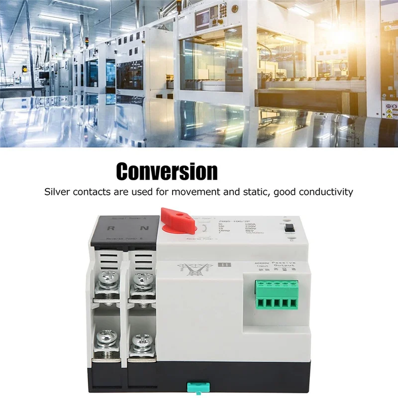 

ABSE-2-Way Transmission Switch 220V ZGQ5-100 / 2P Automatic Transfer Switch With Double Power 2-Way Transmission Switch Controll