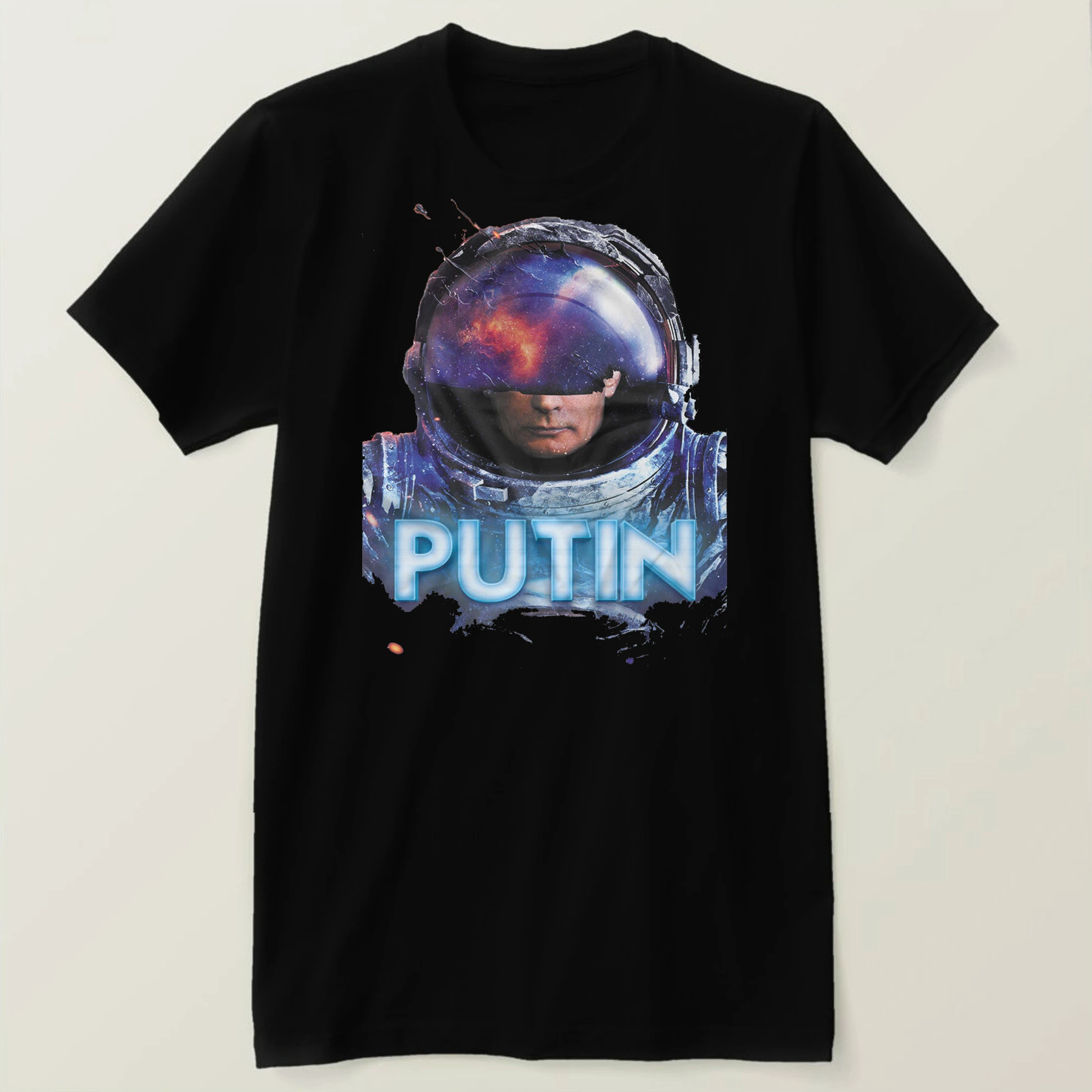 Novelty Russian Space Program Putin Astronaut T Shirt. 100% Cotton Short Sleeve O-Neck Casual T-shirts Loose Top New Size S-3XL