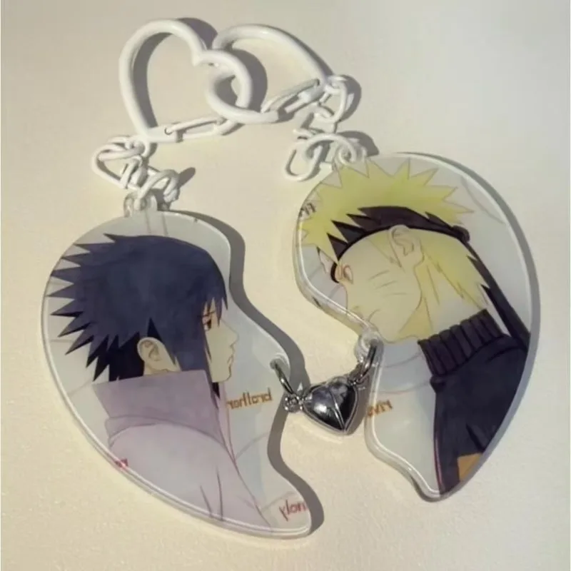 NARUTO Uzumaki Naruto Uchiha Sasuke Cartoon Niedlicher Schlüsselanhänger für Jungen und Mädchen, Schultasche, Rucksack, dekorativer Anhänger, Urlaubsgeschenke – Detail 6