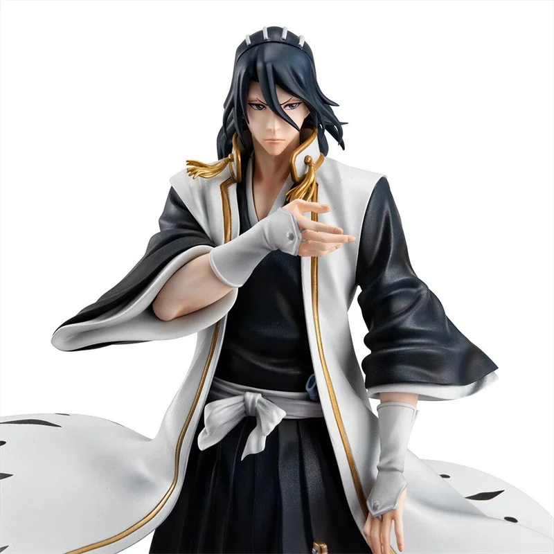 Bandai Origianl Rumah Mega BLEACH Kuchiki Byakuya Asli PVC Tokoh Anime Model Koleksi Patung Boneka Ornamen Hadiah