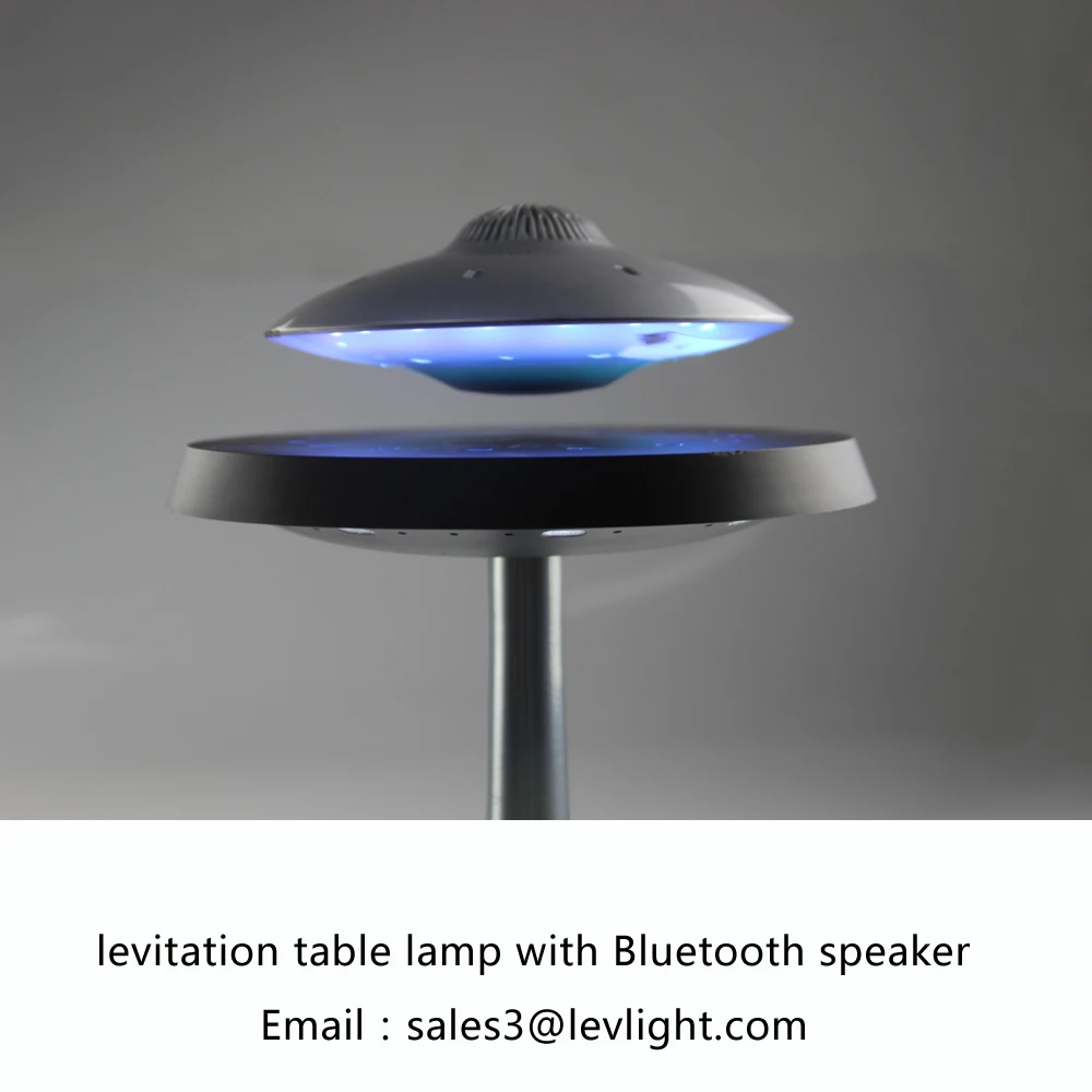HCNT-LED Table Lamp com UFO Speaker, levitação, design original