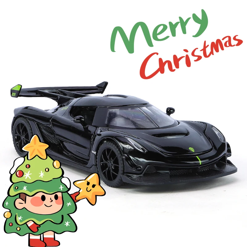 1:32 Jesko Racing Supercar Alloy Model Cars Diecasts Metal Vehicles Fast and Furious Toy Boy Children Hot Wheels One Piece Elite