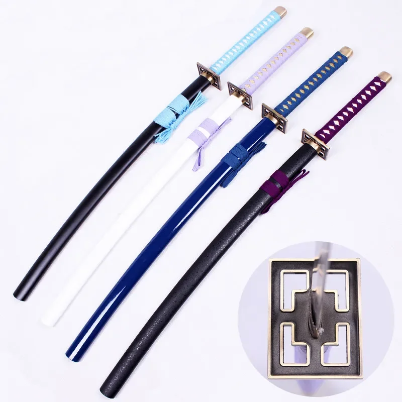 Bleach Anime Cosplay Spada Katana Byakuya Kuchiki Azzurro Senbonzakura Puntelli Cosplay Fornitura decorativa