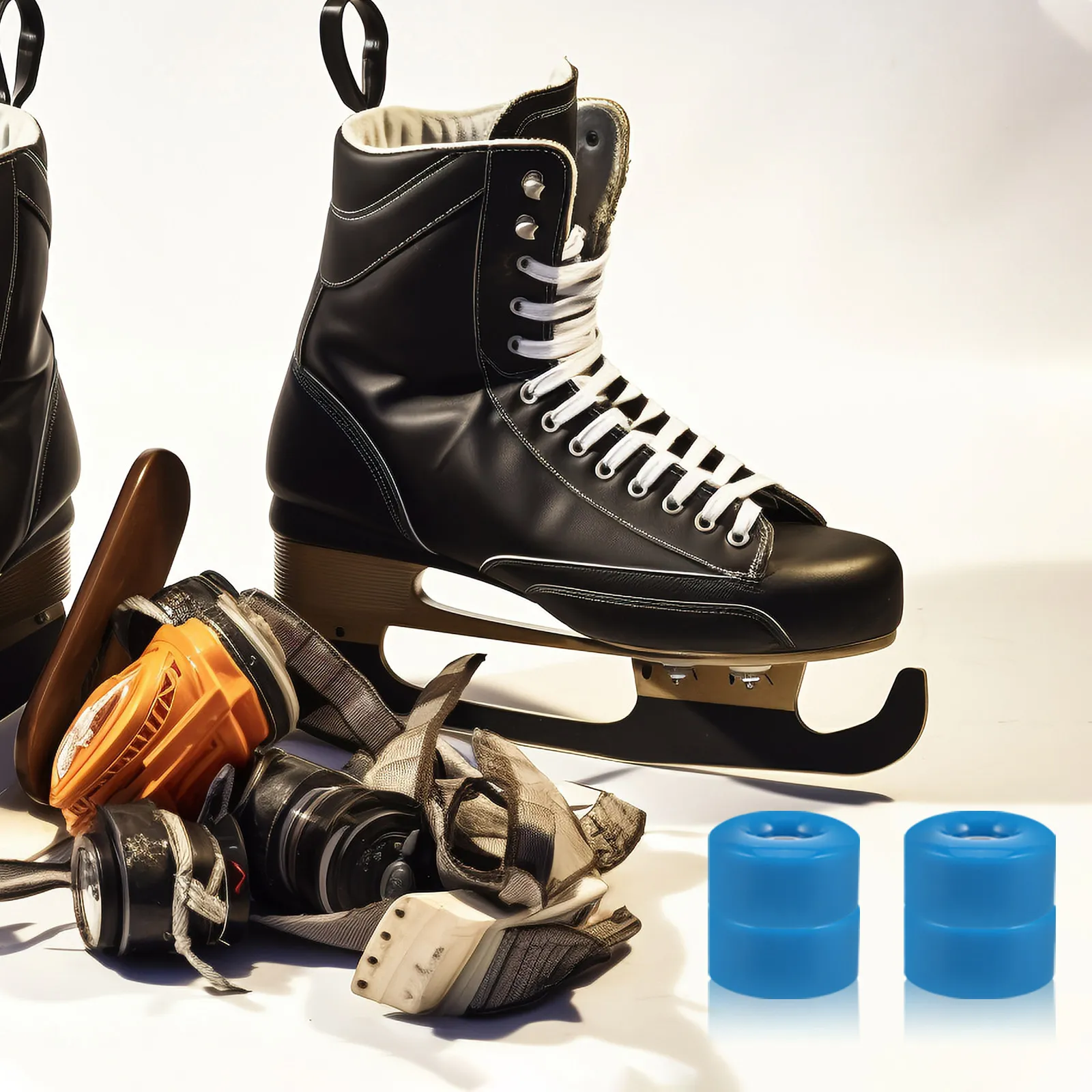 

1 комплект износостойких колес из полиуретана для роликовых коньков (квадов) и двухрядных роликовых коньков, для использования на улице, а также для ремонта багажа