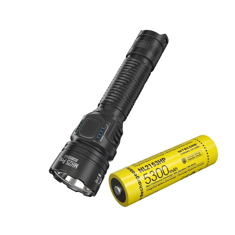 NITECORE MH25 Pro Flashlight 705M Ultra Long Range USB-C Rechargeable Torch 3300 Lumens Searchlight Built-in NL2153HP Battery