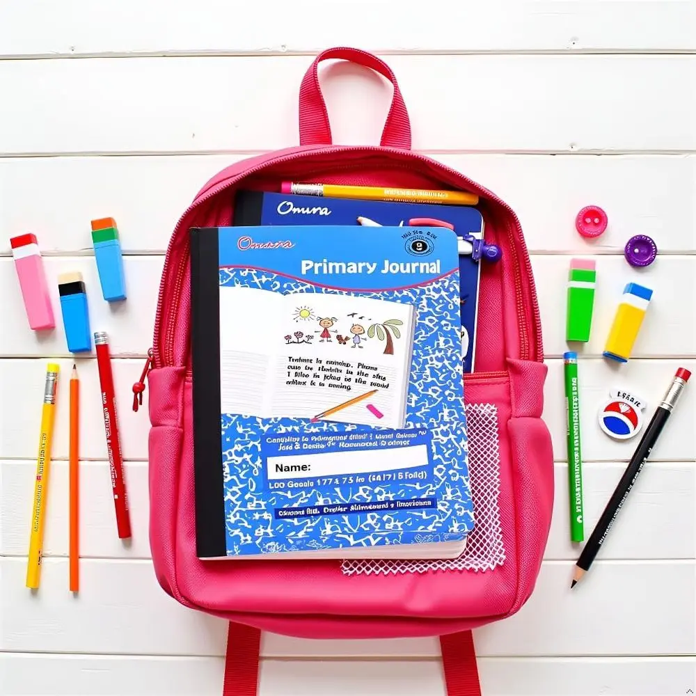 50-Sheet Primary Ruled Notebooks for Kids, Bulk Pack of 48, Ideal for Drawing & Writing, Ages K-2, Back to School Essentials