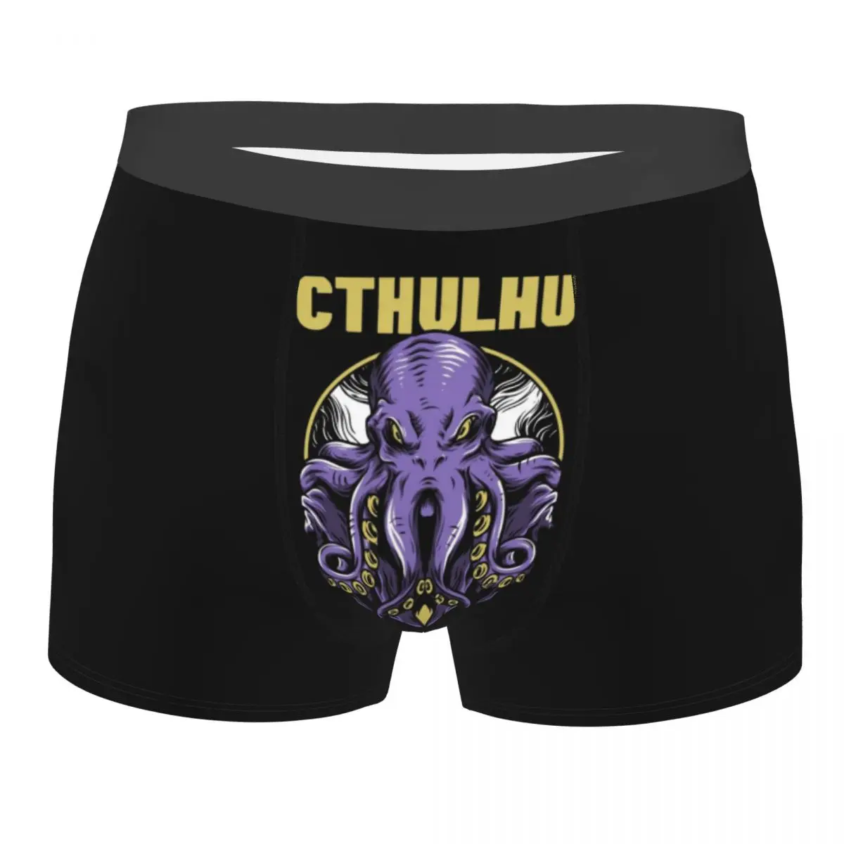 Men Lovecraft Cthulhu Boxer Briefs Shorts Panties Breathable Underwear Octopus Monster Homme Humor Underpants