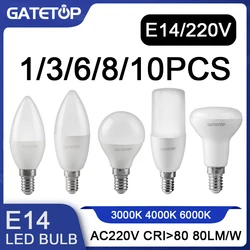 E14 led lampen lampen ac220v smd2835 5w 9w hohes lumen sparend kalt warm weiß lampada bombilla wohnzimmer haus 220v