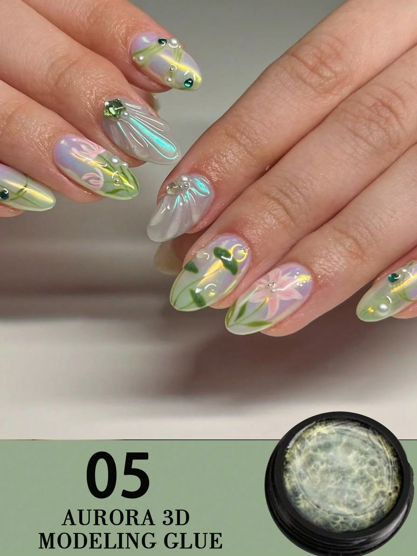 5ML UV/LED Nail Tips Glue Gel For False Nails UV Strong Ahesive Solid Tube Nail Tip Glue Gel For Nail Extension Polish Manicure