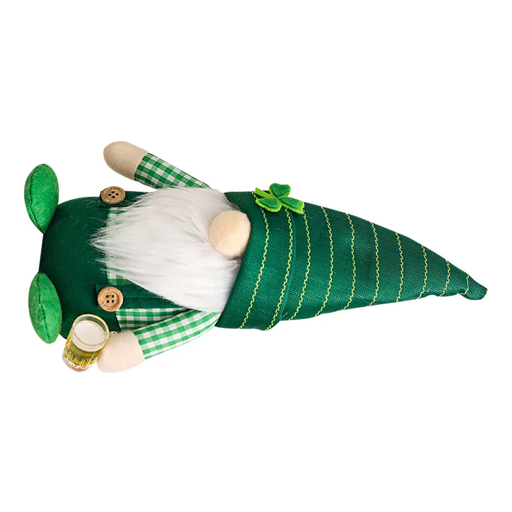 

St. Patrick's Day Gnome Decoration Adorable Holiday Home Decor for Kids and Adults Festive Party Supply Desktop Display Warm
