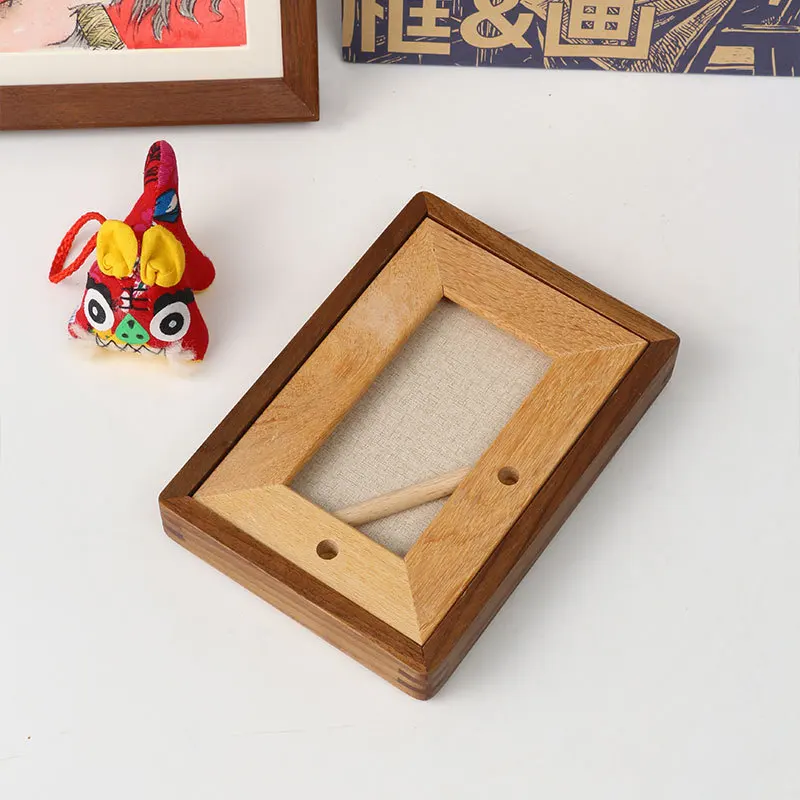 Solid Wood Mortise and Tenon Photo Frame Vertical and Horizontal Decorative Frame High-Quality Picture Frame Home Decor