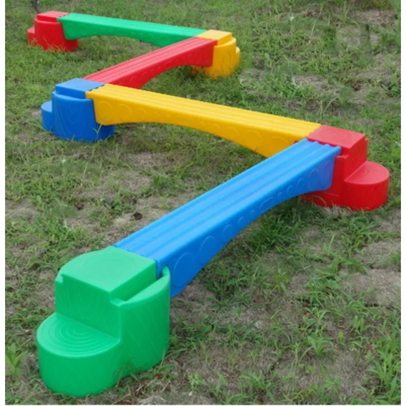 

Kindergarten Parent-child Garden Sensory System New Plastic Forest Single-plank Bridge Equipment Balance Beam Training
