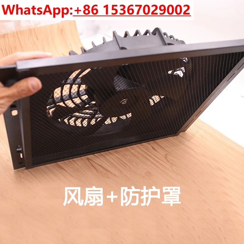 Car truck air conditioner electronic fan 14x18 water tank condenser cooling net installed fan 12V24V modification