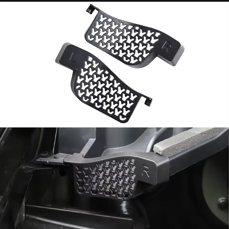 

For Tesla Model Y 2pcs New ABS Interior Accessories Trunk Cover Sink Screen Debris Filter Protector Protection Function
