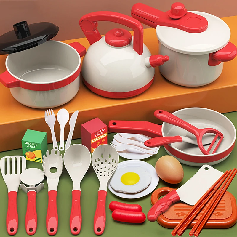 Kids Pretend Kitchen Toy Set; Fruit and Vegetable Cutting Play Food; Best Engaging Gift for Toddlers & Young Children